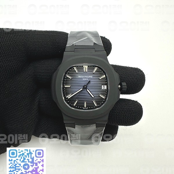 PP공장 파텍필립 노틸러스 DLC 블루다이얼 브레이슬릿 Nautilus Jumbo 5711 DLC/DLC Blue/Stk PPF Asia 324 PPF공장