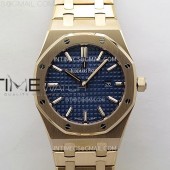 ZF공장 오데마피게 레이디 로얄오크 로즈골드금통 블루다이얼 브레이슬릿 Lady Royal Oak 33mm 67651 RG ZF 1:1 Best Edition Blue Textured Dial on RG Bracelet RONDA Quartz