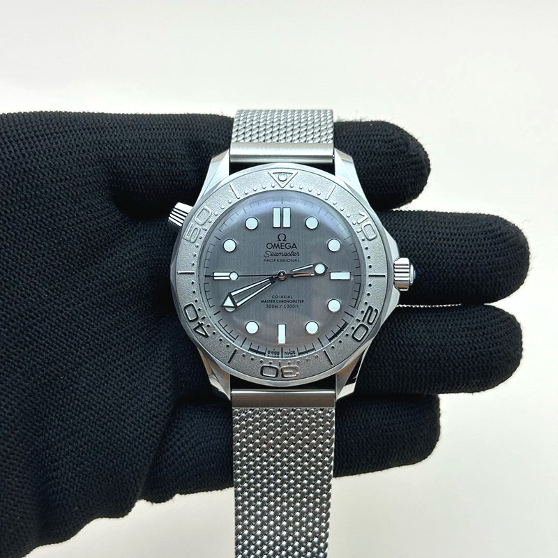 VS공장 오메가 씨마스터 다이버 300M 실버서퍼 실버다이얼 매쉬스트랩 Seamaster 300m Silver Surfer SS/SS Silv VSF A8806