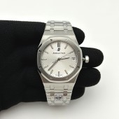 APS공장 오데마피게 로얄오크 15500 스틸 실버다이얼 브레이슬릿 Royal Oak 41mm 15500 SS APSF 1:1 Best Edition Silver Textured Dial on SS Bracelet SA4302 Super Clone