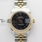 BP공장 롤렉스 데이저스트 28 로즈골드콤비 블랙다이얼 2671 Datejust 28mm 279173 SS/RG BP Best Edition Black Roman Markers Dial on SS/RG Jubilee Bracelet ETA2671