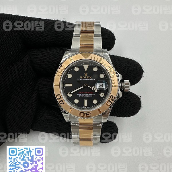VS공장 롤렉스 요트마스터 40 로즈골드콤비 블랙다이얼 브레이슬릿 3235 Yacht-Master 126621 904L/RG VSF 1:1 Best Edition Black Dial On 904L/RG Bracelet VS3235