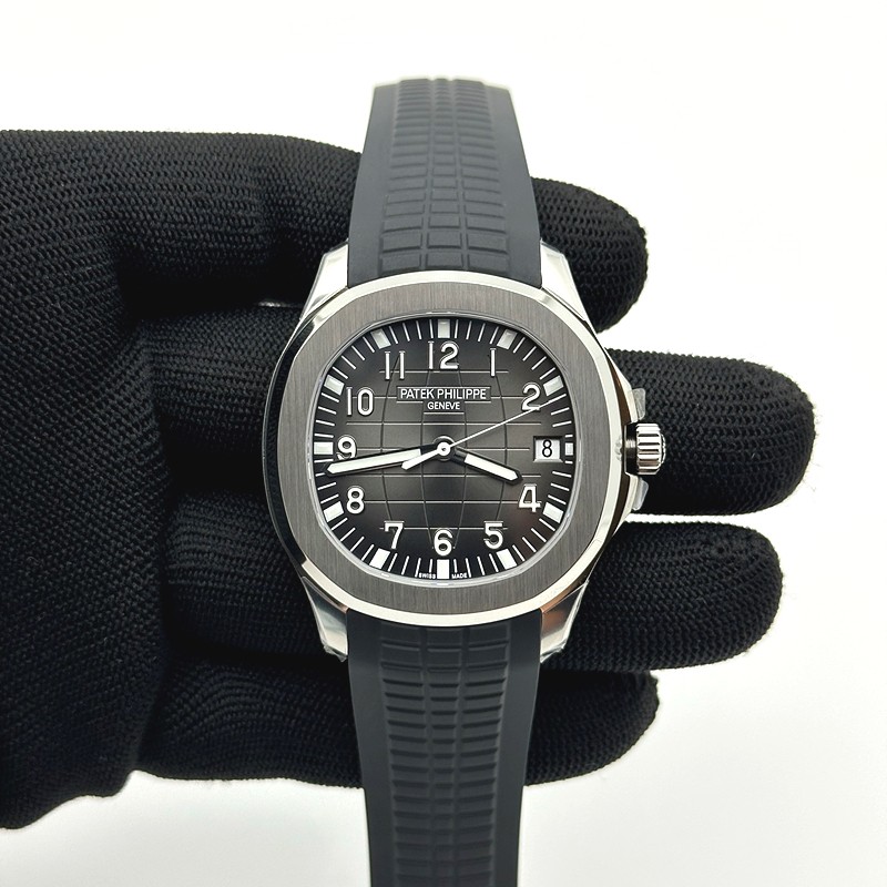 DD공장 파텍필립 아쿠아넛 5167 그레이다이얼 블랙러버스트랩 Aquanaut Ref.5167 Black SS/RU Grey/Num DDF DD330