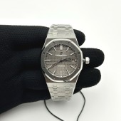 ZF공장 오데마피게 로얄오크 15450 그레이다이얼 브레이슬릿 Royal Oak 37mm 15450ST SS/SS Grey ZF A3120