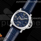 VS공장 파네라이 PAM1033 블루다이얼 블루가죽스트랩 PAM1033 V 44mm VSF 1:1 Best Edition Blue Dial on Blue Leather Strap P.9011 Super Clone