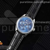 QF공장 IWC 포르투기저 퍼페츄얼캘린더 5034 스틸 블루다이얼 가죽스트랩 Portugieser Perpetual Calendar SS 5034 QF Best Edition Blue Dial on Black Leather Strap A52610