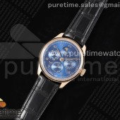 QF공장 IWC 포르투기저 퍼페츄얼캘린더 5033 로즈골드금통 블루다이얼 가죽스트랩 Portugieser Perpetual Calendar RG 5033 QF Best Edition Blue Dial on Black Leather Strap A52610