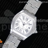 CG공장 까르띠에 로드스터 스틸 화이트다이얼 브레이슬릿 Roadster SS White Textured Dial on SS Bracelet A2824