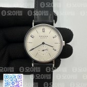 GP공장 노모스 탕겐테 TANGENTE SS CASE WHITE NUMBER MARKERS ON LEATHER ASIAN 2813