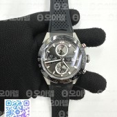 XF공장 태그호이어 카레라  크로노그래프 블랙러버스트랩