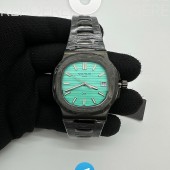 DIW공장 파텍필립 노틸러스 5711 티파니블루다이얼 카본베젤 카본브레이슬릿 Nautilus Jumbo 5711 CF/CF Tiff/Stk DIWF A324