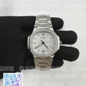 3K공장 파텍필립 노틸러스 레이디 7118 스틸 다이아몬드베젤 화이트다이얼