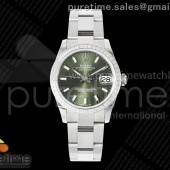 AR공장 롤렉스 레이디 데이저스트 31 그린다이얼 다이아몬드베젤 오이스터브레이슬릿 DateJust 31 SS ARF 1:1 Best Edition Green Stick Dial Diamonds Bezel on Oyster Bracelet ETA2688