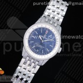 KOR공장 브라이틀링 내비타이머 38미리 블루다이얼 브레이슬릿 Navitimer 1 38mm SS Blue Dial White Inner Bezel on SS Bracelet SW200