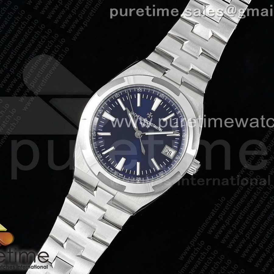 8F공장 바쉐론콘스탄틴 오버시즈 4500V 스틸 블루다이얼 브레이슬릿 Overseas 4500V SS 8F 1:1 Best Edition Blue Dial on SS Bracelet A5100