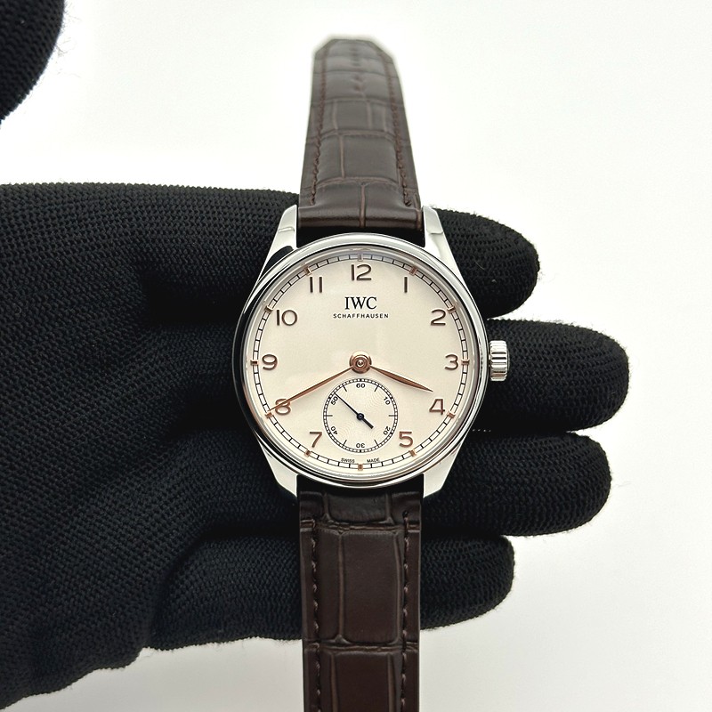 ZF공장 IWC 포르투기저 IW358303 화이트다이얼 브라운가죽스트랩 Portuguese IW358303 ZF 1:1 Best Edition SS White Dial RG Markers on Brown Leather Strap A82200