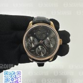 QF공장 IWC 포르투기저 퍼페츄얼캘린더 5033 로즈골드금통 그레이다이얼 가죽스트랩 Portugieser Perpetual Calendar RG 5034 QF Best Edition Gray Dial on Black Leather Strap A52610