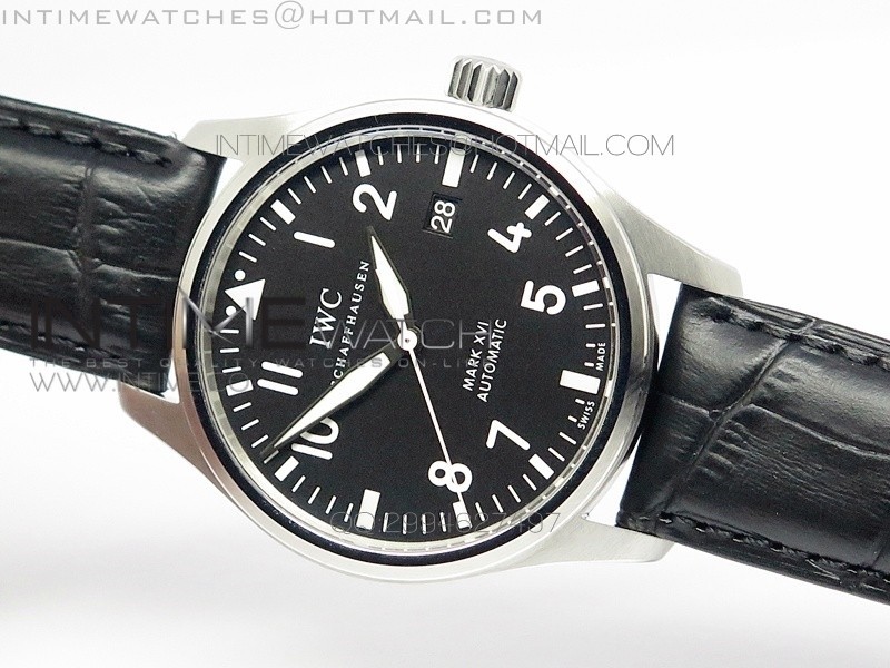 MK공장 IWC 마크16 블랙다이얼 IWC Mark XVI Black Dial 가죽줄