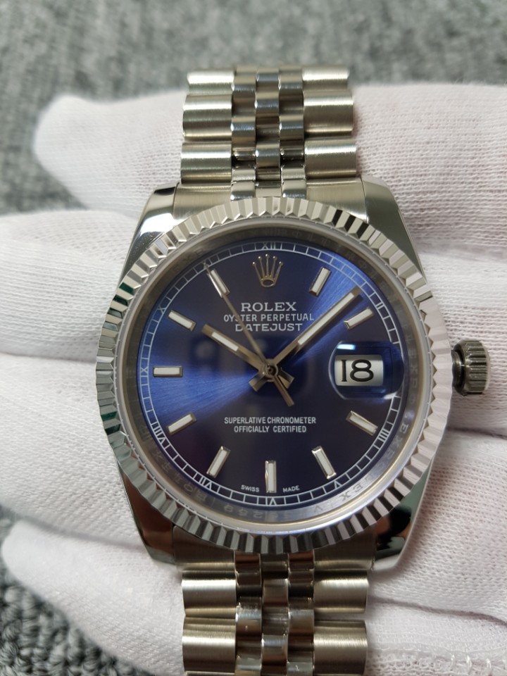 BP공장 롤렉스 데이저스트 스틸 청판 바인덱스 Rolex DateJust SS&Blue Dial Bar Index 브레스렛 V2