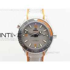 OM공장 오메가 플래닛오션 2016 그레이다이얼 오렌지인서트 Omega Planet-Ocean 2016 Gray Dial Orange Insert 직물스트랩