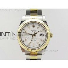 BP공장 V2 롤렉스 데이저스트2 콤비 화이트다이얼 바인덱스 Rolex DateJust2 SS&YG White Dial Bar Index 신형브레스렛