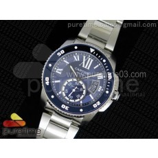 TF공장 까르띠에 칼리브 드 까르띠에 스틸 블루다이얼 브레이슬릿 Cartier Calibre de Cartier SS/Blue Dial