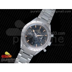 OM공장 오메가 스피드마스터 Speedmaster '57 Co-Axial Black Dial Brown Markers on SS Bracelet A9300