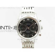 OM공장 오메가 드빌 크로노그래프 스틸 블랙다이얼 브레이슬릿 DE VILLE CHRONOGRAPH SS  BLACK DIAL ON SS BRACELET A9300