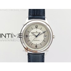 ZF공장 예거르쿨트르 마스터 그랜드울트라씬 1548530 스틸 화이트다이얼 MASTER GRANDE ULTRA THIN 1548530 SS  WHITE DIAL ON BLACK LEATHER STRAP A899/1