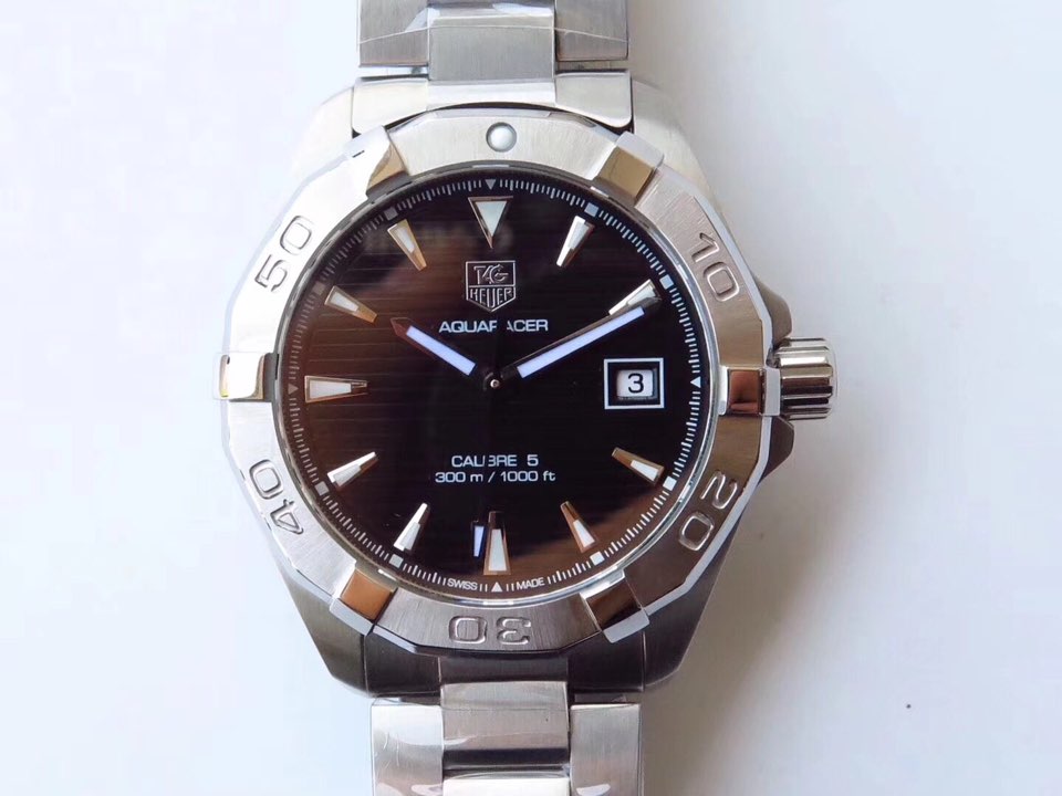 창롱 태그호이어 아쿠아레이서300 V2 스틸 블랙판 브레이슬릿 Tagheuer Aquaracer300 V2 SS Black Dial Bracelet