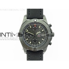 브라이틀링 챌린저 크로노그래프 DLC블랙 블랙다이얼 러버스트랩 CHALLENGER CHRONOGRAPH DLC BLACK DIAL ON RUBBER STRAP A7750