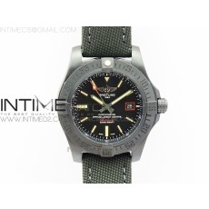 ZF공장 브라이틀링 블랙버드 V17311 DLC블랙 AVENGER BLACKBIRD V17311 DLC BLACK DIAL ON NYLON STRAP A2824