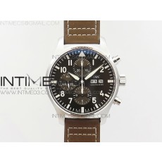 ZF공장 IWC 파일럿 크로노그래프 377713 생택쥐페리에디션 가죽스트랩 PILOT CHRONO IW377713 BROWN DIAL ON BROWN LEATHER STRAP A7750