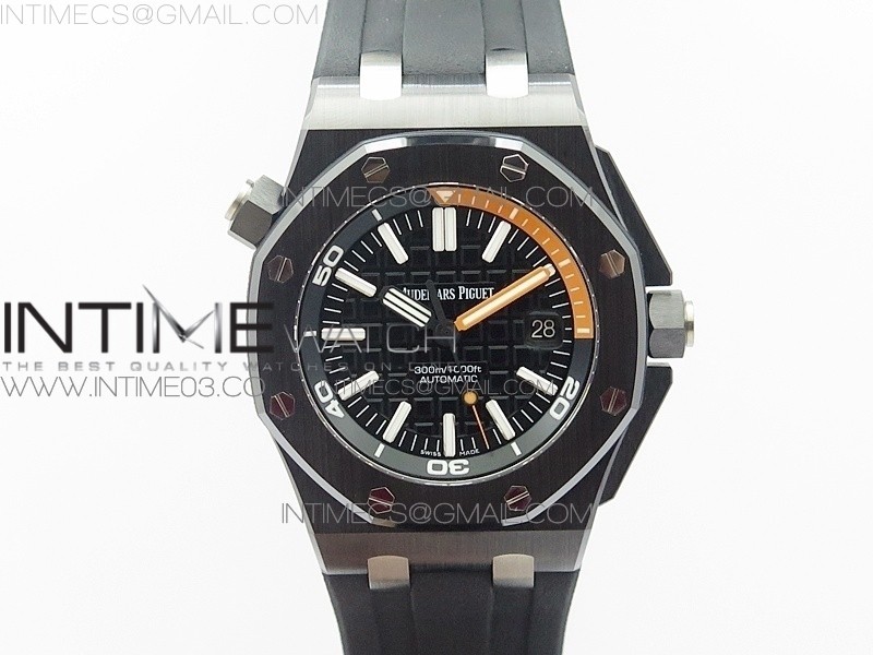 XF공장 V2 오데마피게 로얄오크오프쇼어 세라믹다이버 V2 ROYAL OAK OFFSHORE DIVER REAL CERAMIC 15707 V2 RUBBER STRAP A3120