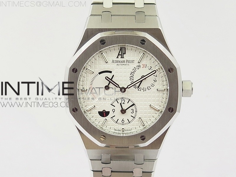 TW공장 오데마피게 로얄오크 26120 스틸 화이트다이얼 브레이슬릿 ROYAL OAK 41MM 26120 SS WHITE DIAL ON SS BRACELET A2329