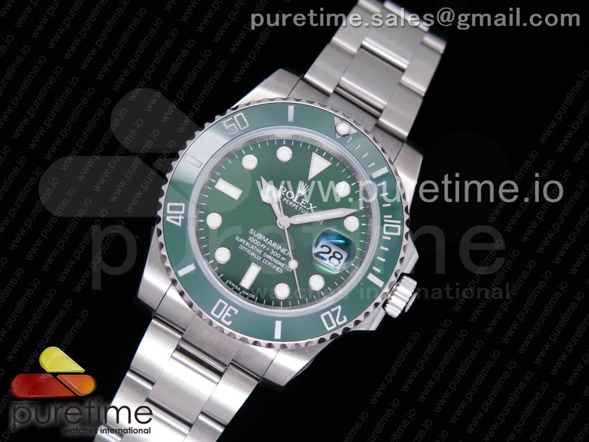 DJ공장 롤렉스 904L 서브마리너 그린 Submariner 116610 LV Green Ceramic 904L SS Bracelet