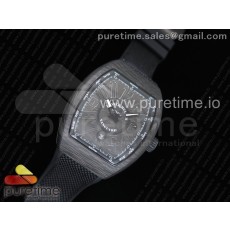 프랭크뮬러 뱅가드 카본 올블랙카본다이얼 블랙나일론앤러버스트랩 Vanguard Automatic Carbon All Black Carbon Dial on Black Nylon/Rubber Strap NH35A