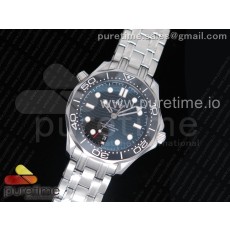 ur공장 오메가 씨마스터 2018 다이빙 300M 블랙다이얼 브레이슬릿 2018 Seamaster Diver 300M Black Dial on SS Bracelet A8800 (Free Nylon)