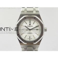 OM공장 오데마피게 로얄오크 15400 스틸 화이트다이얼 브레이슬릿 ROYAL OAK 41MM 15400 WHITE DIAL ON SS BRACELET A3120