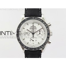 OM공장 오메가 스피드마스터 스틸 화이트스누피다이얼 블랙나일론스트랩 SPEEDMASTER SS SNOOPY WHITE DIAL ON NYLON STRAP MANUAL WINDING CHRONO MOVEMENT