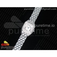 K11공장 22mm까르띠에 팬더 시크릿 레이디즈 스틸앤다이아케이스 브레이슬릿Panthère Secrete Ladies 22mm SS Diamonds Bezel  White Dial on SS Bracelet Ronda Quartz