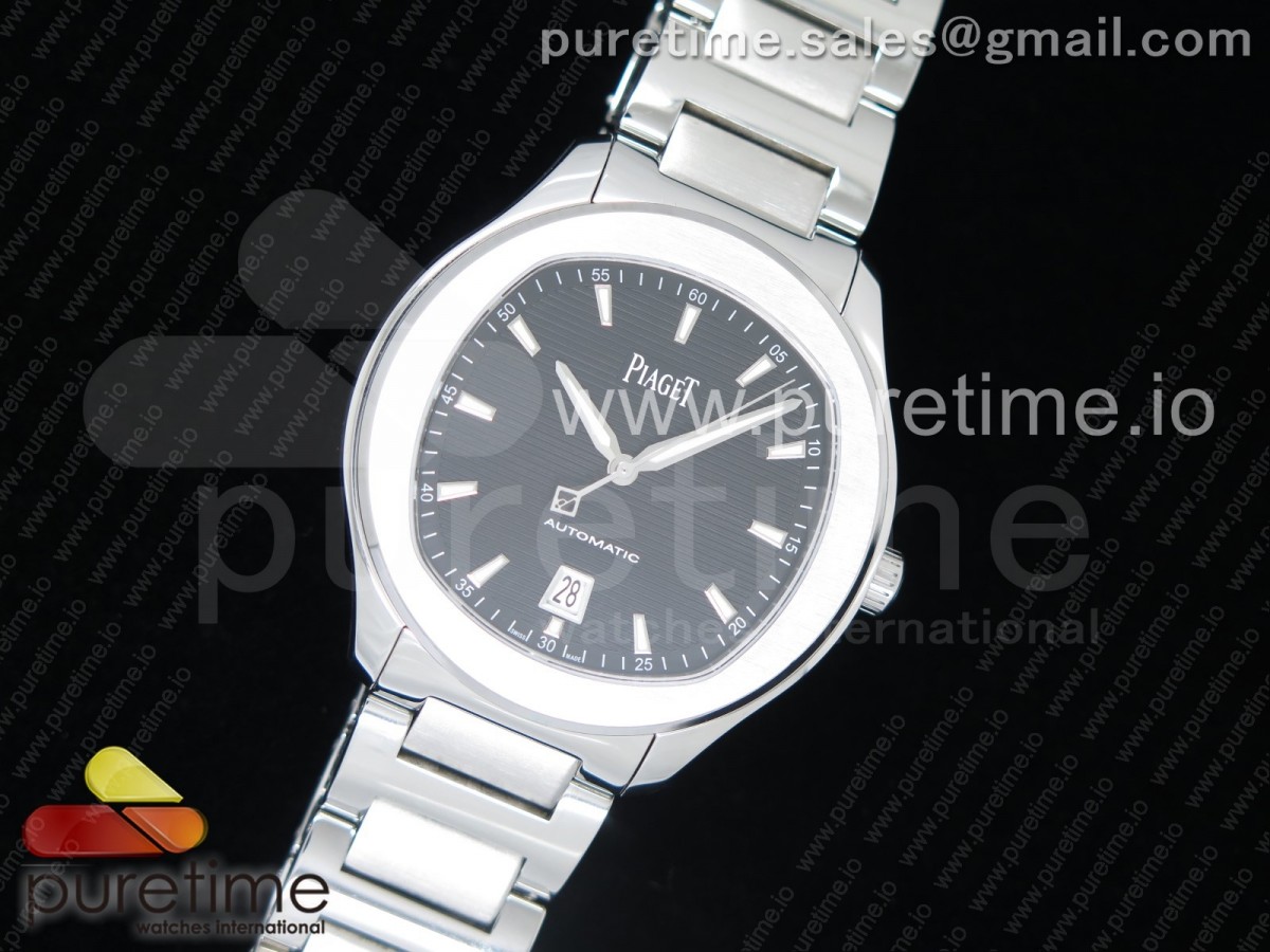 MK공장 피아제 폴로 42MM 스틸 블랙다이얼 브레이슬릿 Piaget Polo S 42mm SS Black Textured Dial on SS Bracelet A1110P