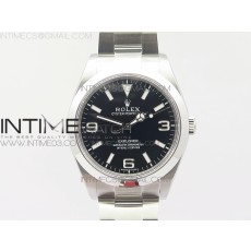 BP공장 롤렉스 904L 익스플로러1 스틸 블랙다이얼 브레이슬릿 EXPLORER I 214270 39MM  BLACK DIAL 904L SS CASE AND BRACELET A2824