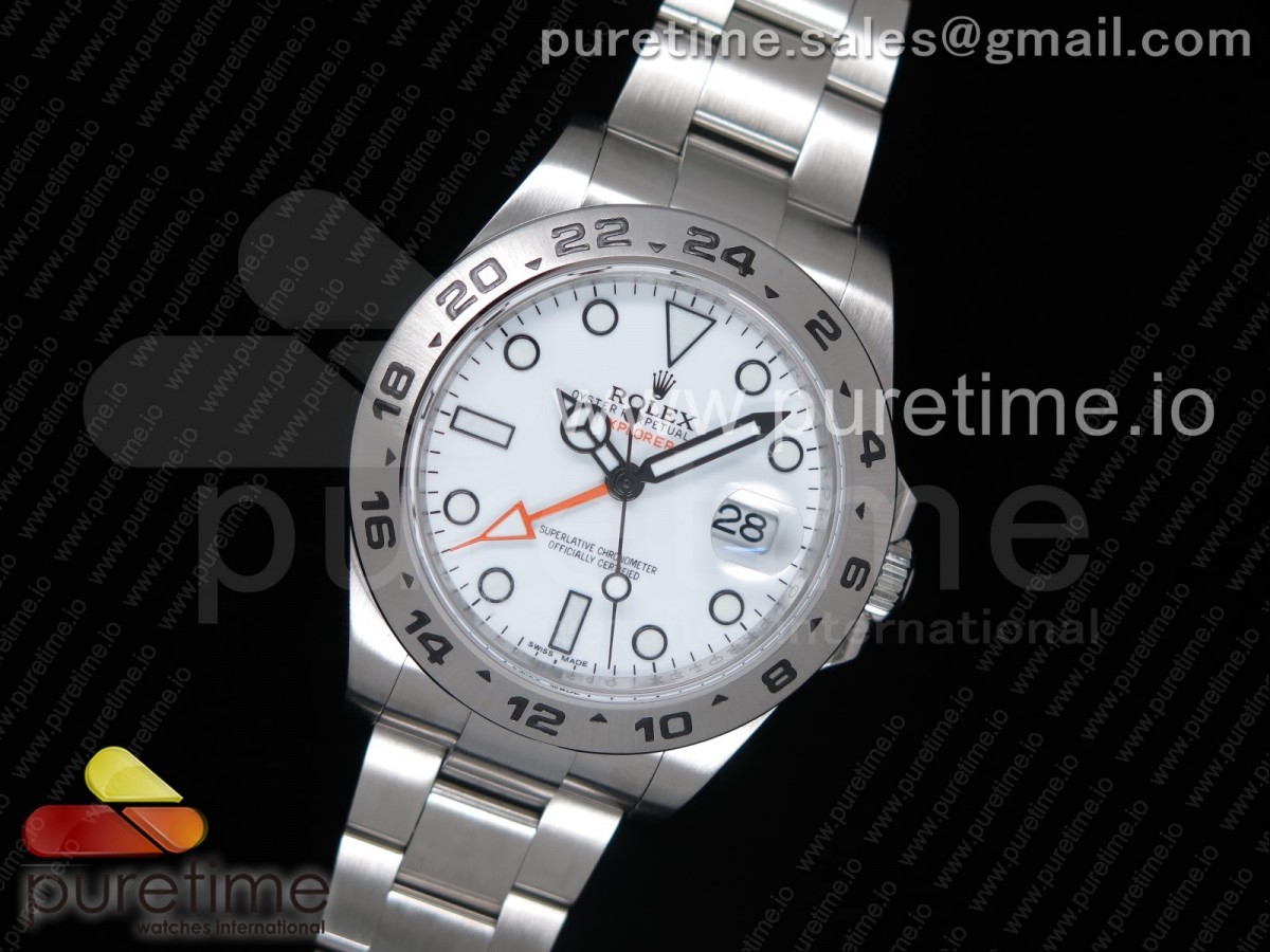 JF공장 V3 롤렉스 익스플로러2 Explorer II 42mm 216570 White Dial on SS Bracelet A2836 V3