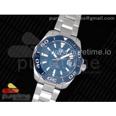 OX공장 태그호이어 아쿠아레이서 칼리버5 41MM 스틸 블루다이얼 싱글레드 브레이슬릿 Aquaracer Calibre 5 SS 41mm Ceramic Bezel Blue Dial 