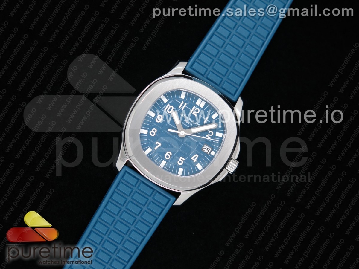 JJ공장 파텍필립 아쿠아넛 5067 스틸 블루다이얼 블루러버스트랩 Aquanaut 5067A SS Bezel Blue Textured Dial on Blue Rubber Strap AE23