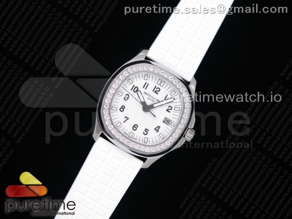 PP공장 파텍필립 아쿠아넛 화이트텍스쳐다이얼 러버스트랩 Aquanaut 5067A SS White Textured Dial on White Rubber Strap AE23 PPF공장