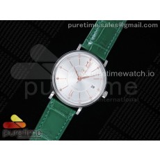 MF공장 IWC 포르토피노 37MM 실버다이얼 악어스트랩 Portofino Automatic 37 SS Silver Dial on Green Crocodile Strap A35111