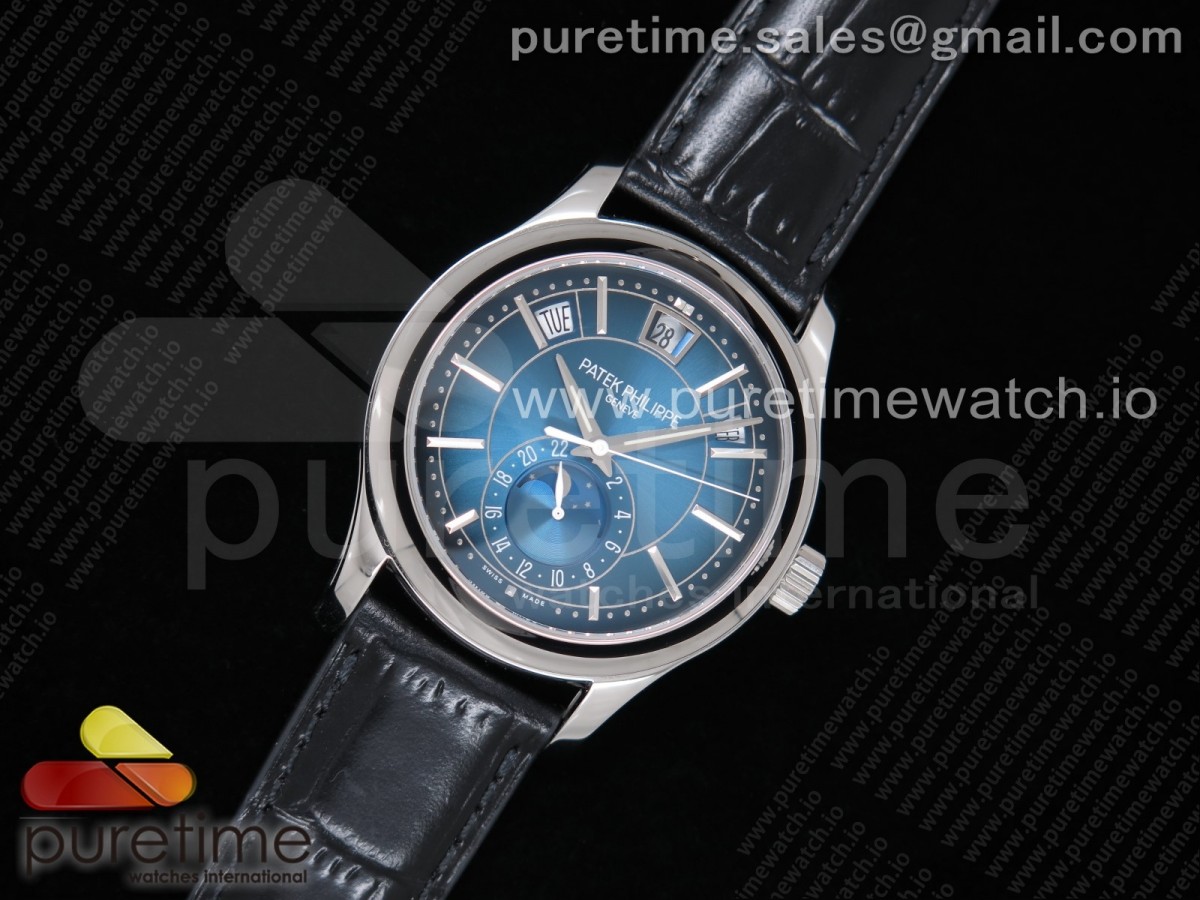 GR공장 파텍필립 애뉴얼 캘린더 블루다이얼 가죽스트랩 Annual Calendar 5205G Blue Dial on Black Leather Strap A324