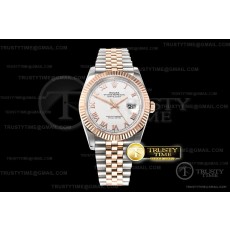 BP공장 롤렉스 데이저스트 36 로즈골드 콤비 화이트다이얼 브레이슬릿 DateJust 36mm Jub Flt RG/SS White/Rmn BP A2813